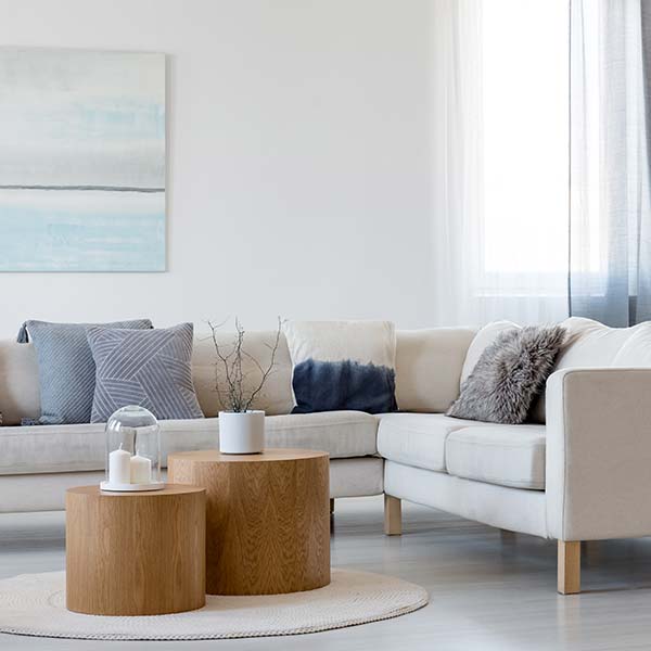 Nice sofa set in the room